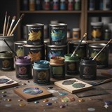 EDUCATIONAL COLOURS UV GLOW PAINT 500ML PACK 8