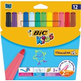 BIC KIDS VISACOLOR XL MARKER BULLET 45MM ASSORTED BOX 12