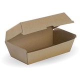 BIOPAK BIOBOARD SNACK BOX REGULAR BROWN PACK 50