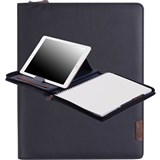 COLLINS CH1 COMPACT COMPENDIUM ZIP CLOSURE WITH NOTEPAD QUARTO 260 X 210MM NAVY BLUE
