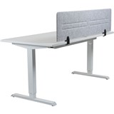 HEDJ ABOVE PET DESK MOUNTED SCREEN 1400 X 340MM LIGHT GREY
