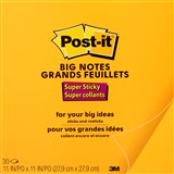 POSTIT BN11O SUPER STICKY BIG NOTES 279 X 279MM ORANGE 30 SHEETS
