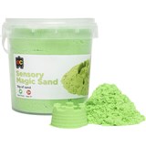 EDUCATIONAL COLOURS SENSORY MAGIC SAND 1KG GREEN