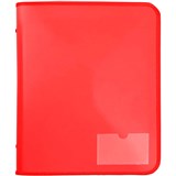 MARBIG ZIPPER BINDER 25MM 2D RED
