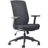 BURO MONDO GENE TASK CHAIR HIGH BACK ARMS BLACK