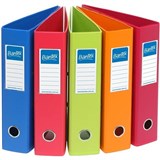 BANTEX LEVER ARCH FILE FRUITS PVC A4 ASSORTED PACK 10