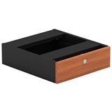 OM FIXED DESK PEDESTAL 1DRAWER 464 X 400 X 145MM CHERRYCHARCOAL
