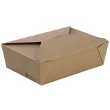 BIOPAK BIOBOARD LUNCH BOX LARGE 197 X 140 X 64MM PACK 50