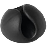 DURABLE CAVOLINE SELF ADHESIVE CABLE MANAGEMENT CLIPS 1 CABLE GRAPHITE PACK 6