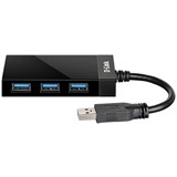 DLINK DUB1341 SUPER SPEED 4PORT HUB USBA 30 BLACK