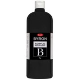 JASART BYRON ACRYLIC PAINT 1 LITRE BLACK