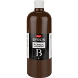JASART BYRON ACRYLIC PAINT 1 LITRE BURNT UMBER