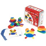 EDX RAINBOW PEBBLES PLASTIC CONTAINER ASSORTED
