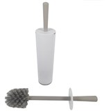COMPASS TOILET BRUSH PLASTIC WHITEGREY