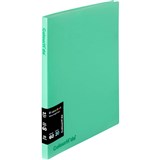 COLOURHIDE DISPLAY BOOK FIXED 20 POCKET A4 BISCAY GREEN