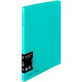 COLOURHIDE DISPLAY BOOK FIXED 20 POCKET A4 AQUA