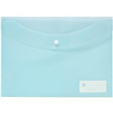 MARBIG DOCULOPE WALLET BUTTON CLOSURE PP A4 PASTEL BLUE