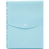 MARBIG BINDER WALLET TOP OPEN A4 PASTEL BLUE
