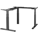 ERGOVIDA EED633D ELECTRIC SITSTAND CORNER DESK BLACK FRAME ONLY