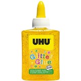 UHU GLITTER GLUE BOTTLE 88ML YELLOW