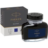PARKER QUINK FOUNTAIN PEN BOTTLE INK BLUE 57ML