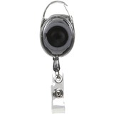 REXEL ID RETRACTABLE SNAP LOCK HOLDER CHARCOAL