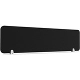 RAPIDLINE ECO PANEL DESK MOUNTED SCREEN 1490 X 384MM BLACK
