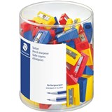 STAEDTLER 510 PENCIL SHARPENER 1HOLE PLASTIC ASSORTED PACK 100