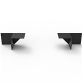 RAPIDLINE SHUSH30 SCREEN ADJUSTABLE BRACKETS BLACK PACK 2