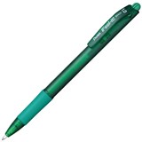 PENTEL BX420 IFEELIT RETRACTABLE BALLPOINT PEN 10MM GREEN BOX 12