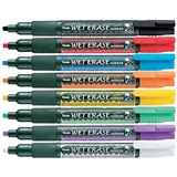 PENTEL SMW26 WET ERASE CHALK MARKER CHISEL ASSORTED BOX 12