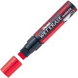 PENTEL SMW56 JUMBO WET ERASE CHALK MARKER CHISEL 1015MM RED