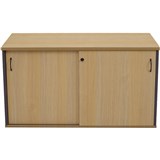 RAPID WORKER SLIDING DOOR CREDENZA 1200 X 450MM OAKIRONSTONE