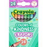 CRAYOLA COLORS OF KINDNESS CRAYONS ASSORTED PACK 24