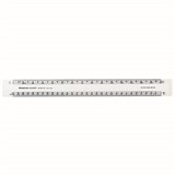 STAEDTLER AS12122 ACADEMY OVAL SCALE RULER 300MM CLEAR