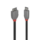 LINDY 36622 ANTHRA LINE USBC TO MICROB CABLE 2M BLACK