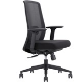 DAL JIRRA PRO CHAIR SYNCHRO HIGH MESH BACK SEAT SLIDE NYLON BASE 3D ARMS FABRIC BLACK