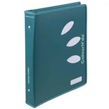 COLOURHIDE ZIPPER RING BINDER PP 2D 25MM A4 TEAL GREEN
