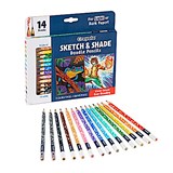 CRAYOLA SKETCH AND SHADE PENCILS ASSORTED PACK OF 14