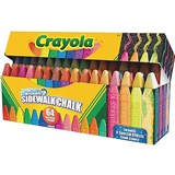 CRAYOLA WASHABLE SIDEWALK CHALKS ASSORTED PACK OF 64