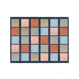 ELIZABETH RICHARDS COLOURS OF AUSTRALIA RUG SQUARES 4 X 3M NAVY