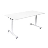 PIVOT WHITE FLIP TOP TABLE 1500 X 750MM WHITE TOP
