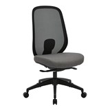 BURO FORCE ERGONOMIC OFFICE CHAIR BLACK FRAME GREY SEAT