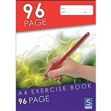 SOVEREIGN EXERCISE BOOK 8MM RULED 96 PAGE A4
