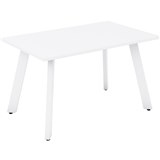 OLG FLARE TABLE 4 LEG WHITE FRAME 1200 X 750MM WHITE