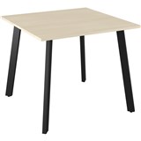 OLG FLARE BAR LEANER 4 LEG BLACK FRAME 1200MM X 750MM NORDIC MAPLE