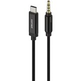 COMSOL AUDIO CABLE USBC 1M TO MALE 35MM BLACK