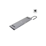 COMSOL USBC TO TRIPLE 4K HDMI MONITOR DOCKING STATION GREY