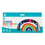 EDUCATIONAL COLOURS PAINT STICKS CLASSIC ASSORTED PACK 12