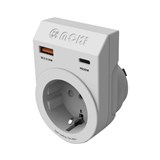 MOKI TRAVEL ADAPTOR PLUS INBOUND EU TO AUNZ WHITE